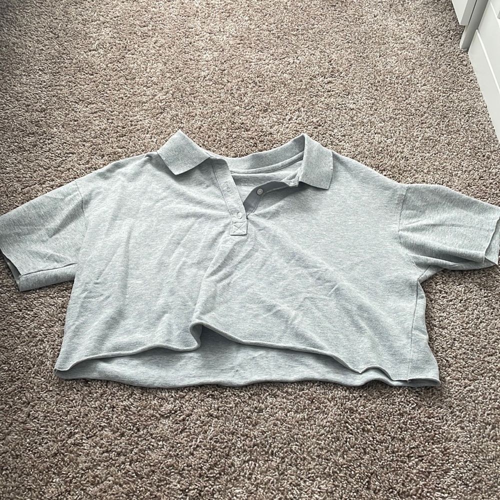 Aerie XS collared crop top, never worn